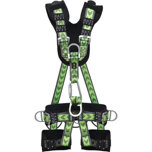 Der Auffanggurt Speed Air 5 ist eine ideale Kombination aus Absturzsicherung, Arbeitspositionierung, Rettung und Seilzugang. Die Schulter- und Hüftgurte sind mit Schnellverschlüssen versehen für eine einfache und gleichmäßige Anpassung. Die Oberschenkelgurte sind ebenfalls mit Schnellverschlüssen versehen. 4 Werkzeug-Halteschlaufen + 3 Werkzeug-Halteringe am Haltegurt zum Einhängen von Karabinern und Zubehör. Einfaches An- und Ausziehen durch einen Triple-lock Karabiner direkt über dem ventralen Befestigungspunkt.