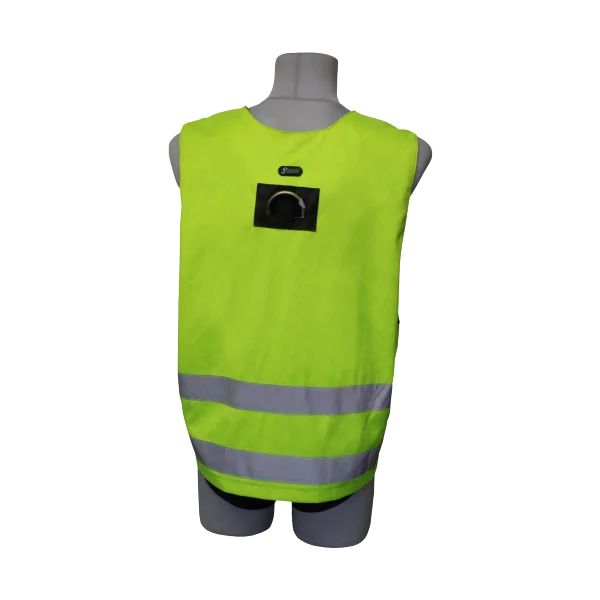 Der hochwertige und bequeme Auffanggurt für Montage- und Servicearbeiten mit wechselseitigen Anschlagmöglichkeiten, z.B. bei Fassadenarbeiten, Fensterreinigung. Hohe Sichtbarkeit, da Auffanggurt und Warnweste in einem.