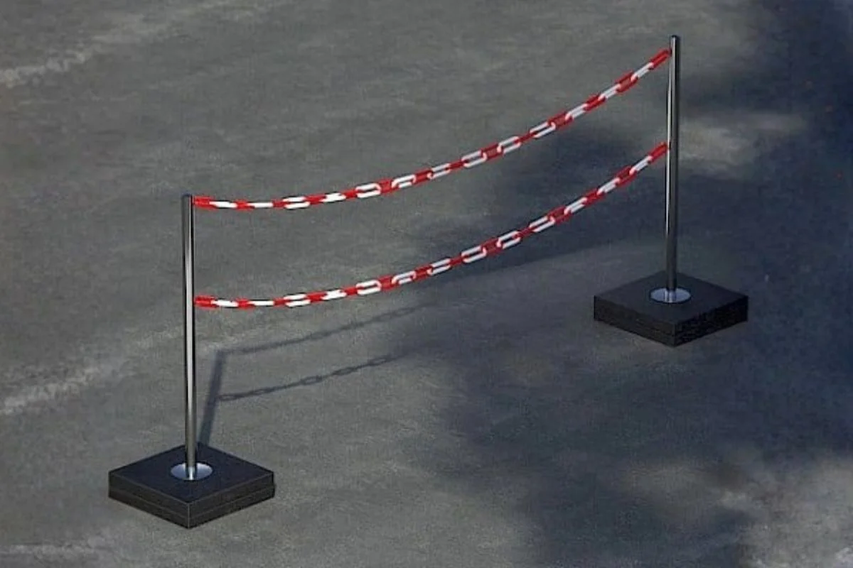 Absperrung zum Schutz gegen Absturz